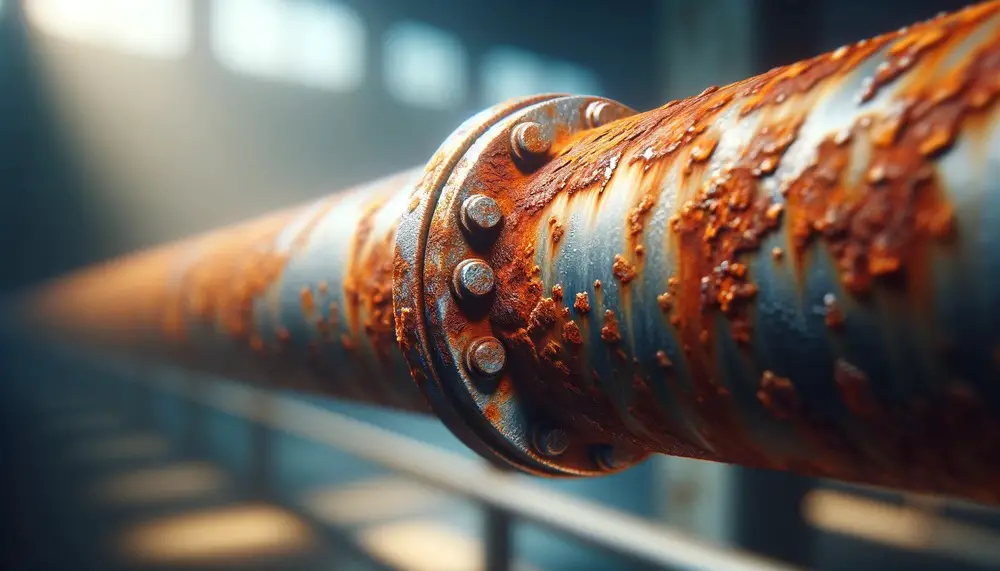 rusty gas pipe