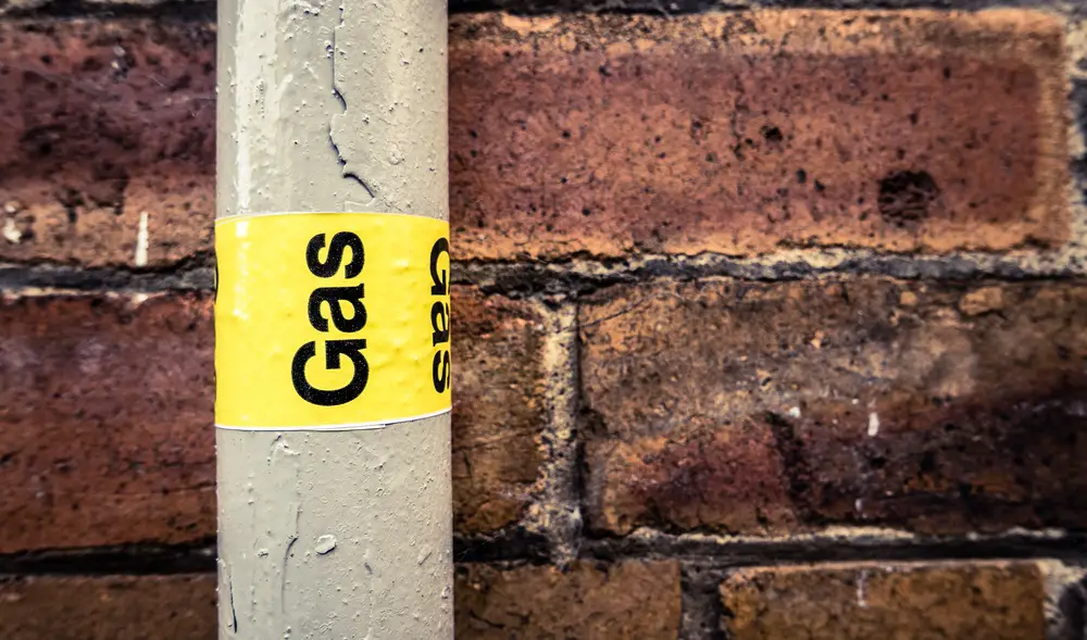 rustic residential gas pipe